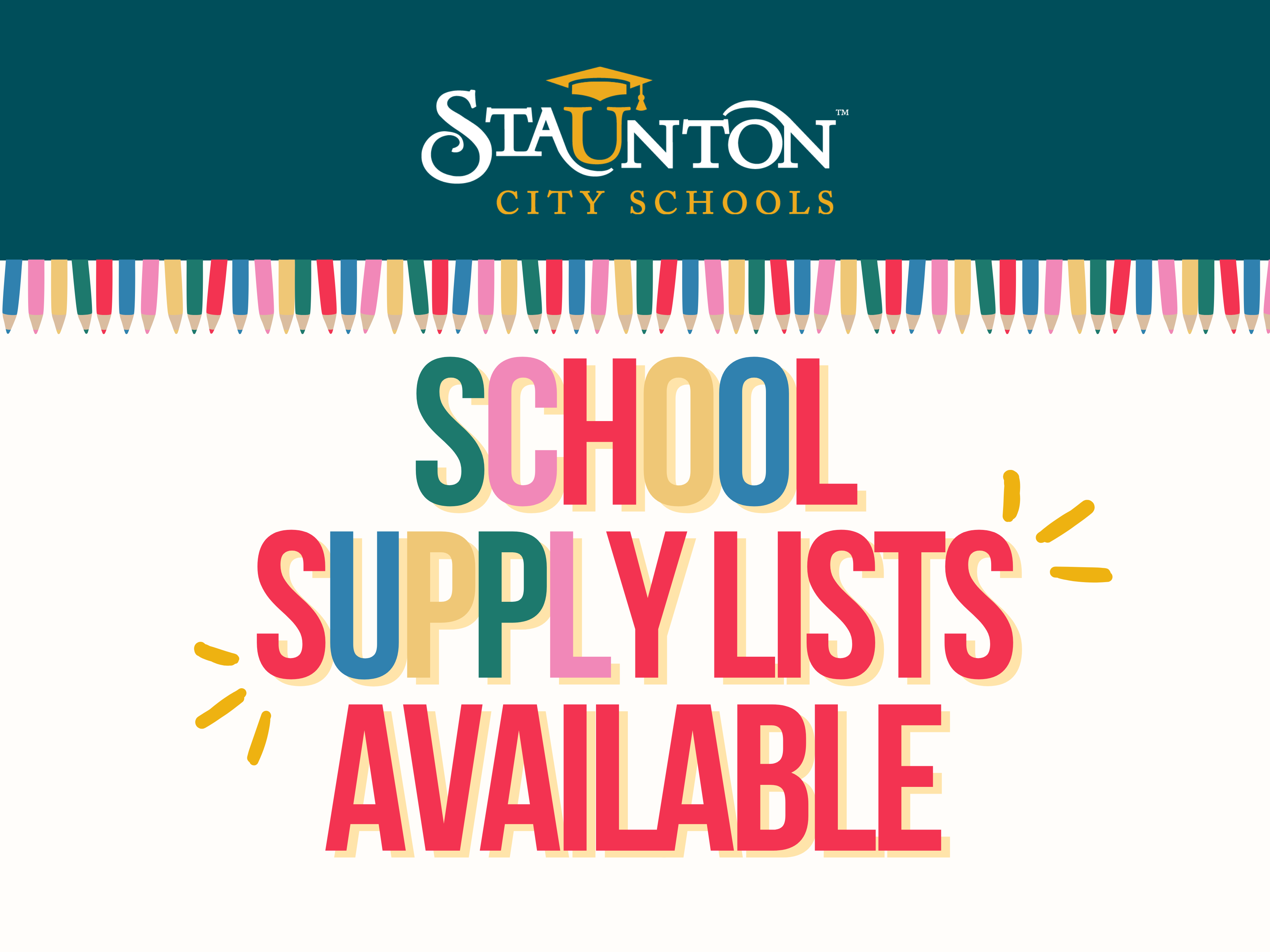 back to school supply lists now available